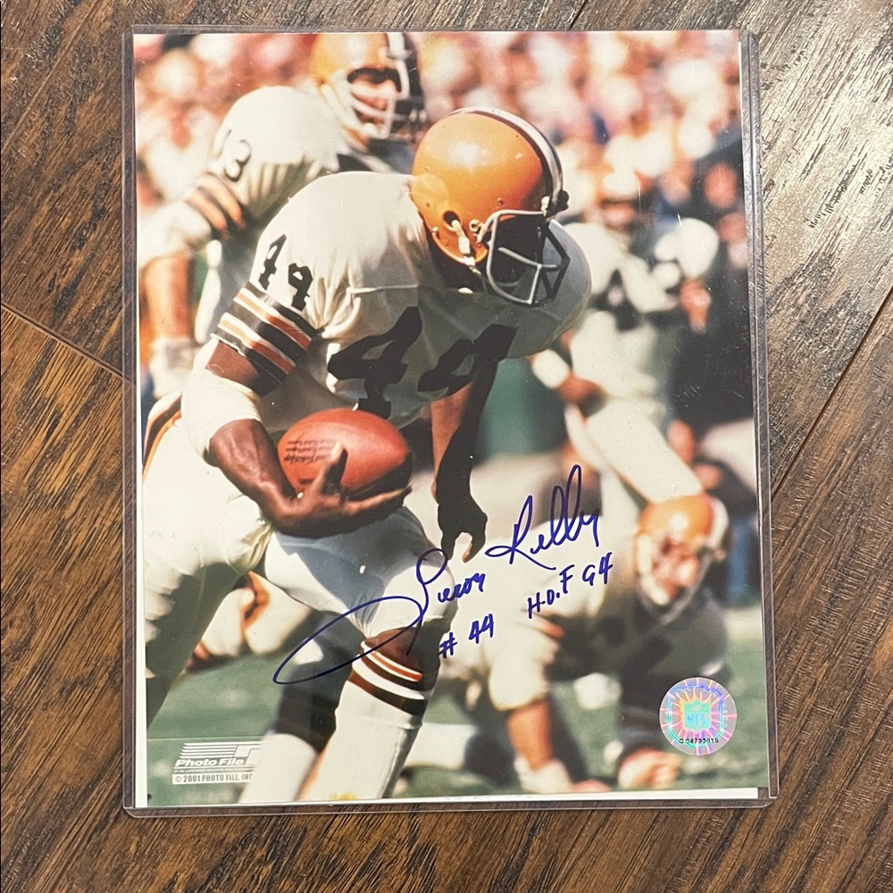 Autographed Football Player Photo